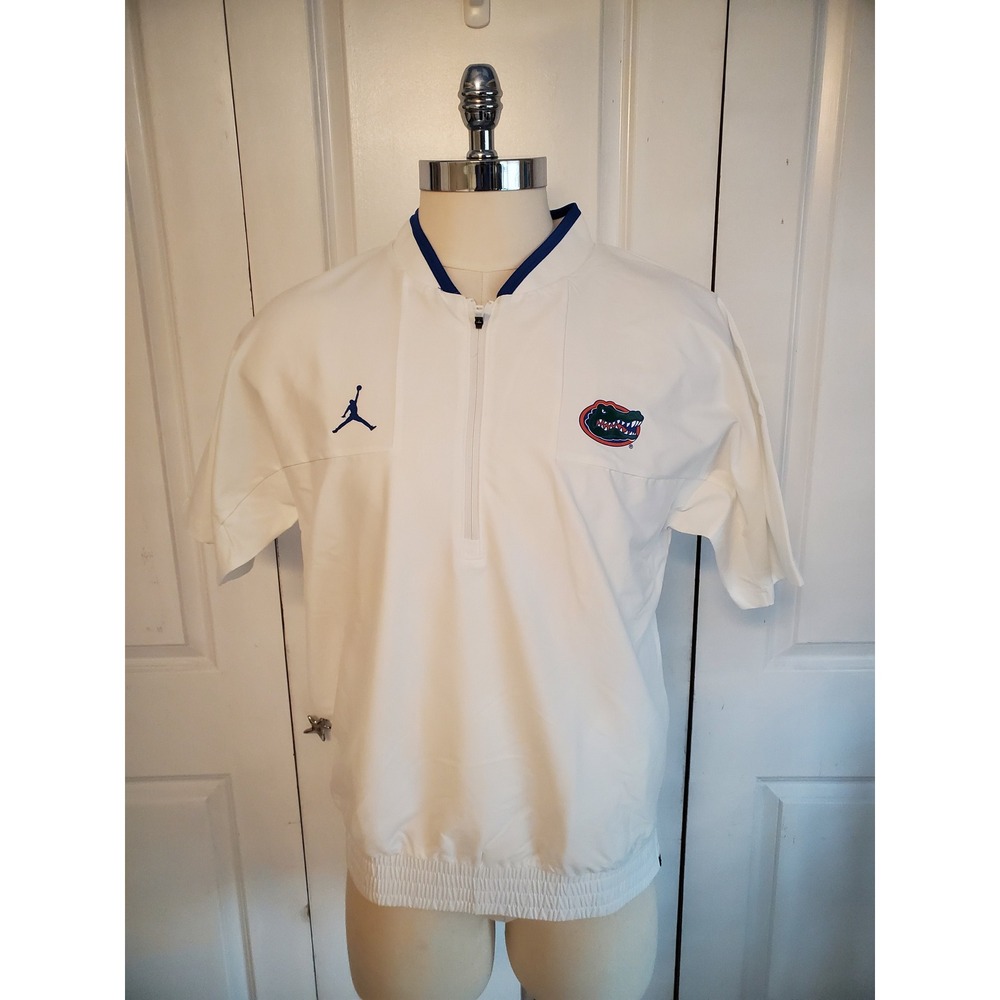 Florida Gators Nike Jordan 1/4 Zip Team Issued Jacket White DD6428-100 M NWT